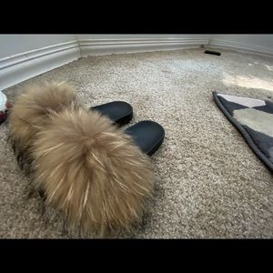 Brown fur slides